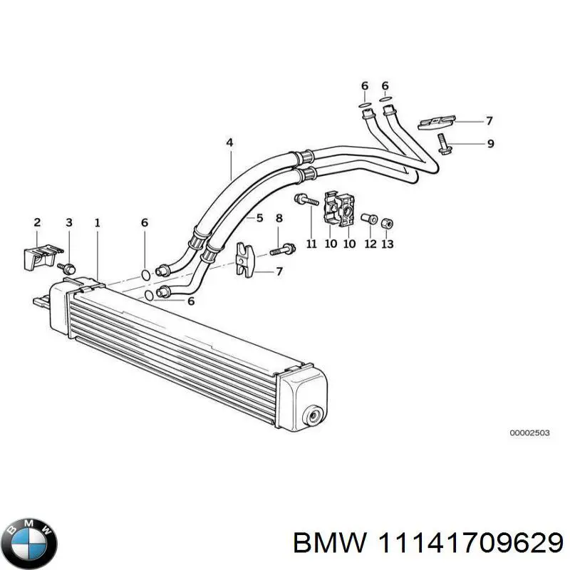 Сальник коленвала 11141278108 BMW