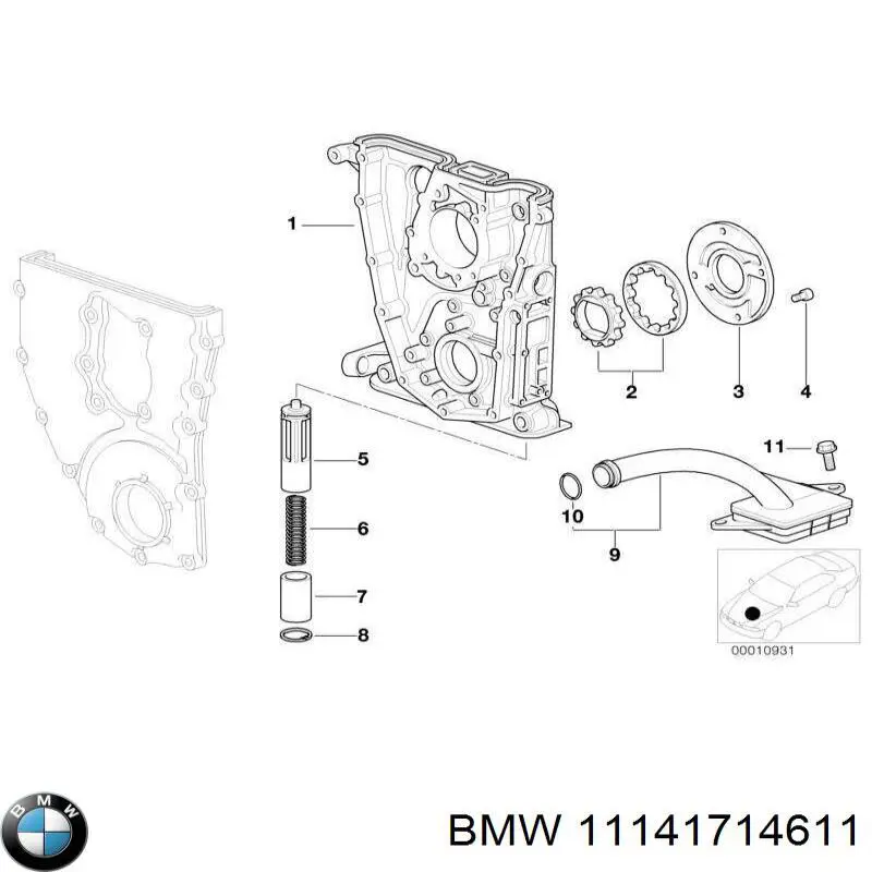 Помпа масляная BMW 11141714610 цена, от 116.22 USD