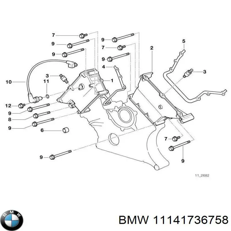 Кольцо приемной трубы глушителя 11141736758 BMW