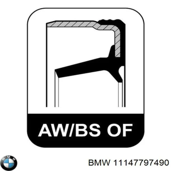 Сальник коленвала коренной BMW 11147797490