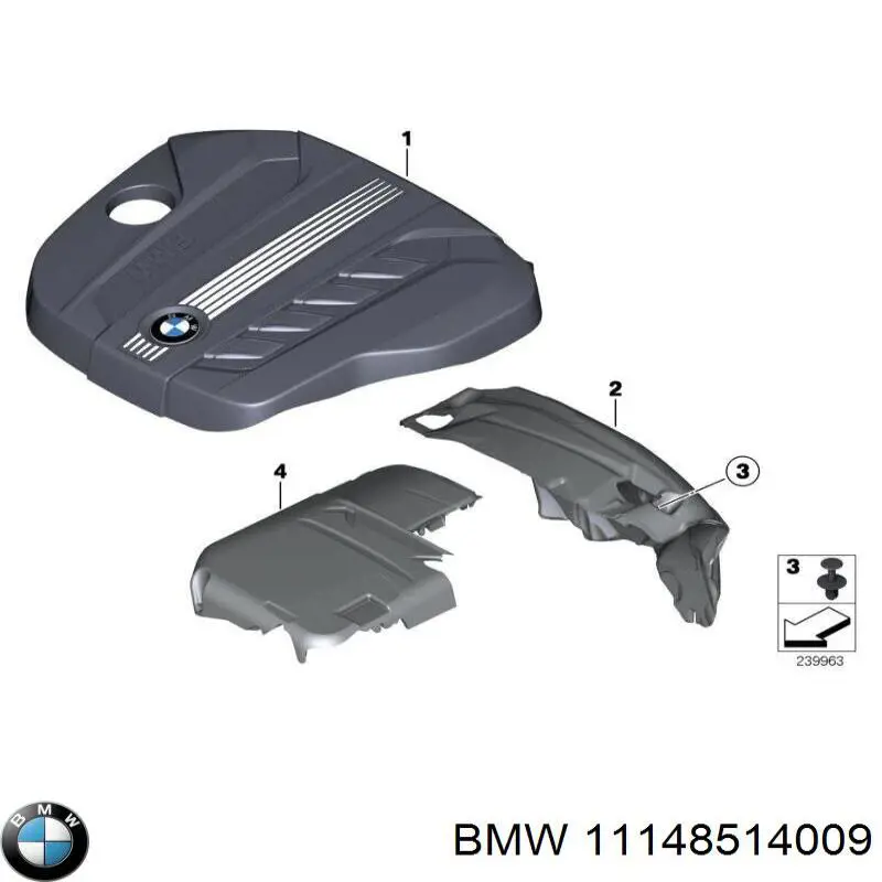 Крышка мотора декоративная BMW 11148514009 цена, от 333.87 USD