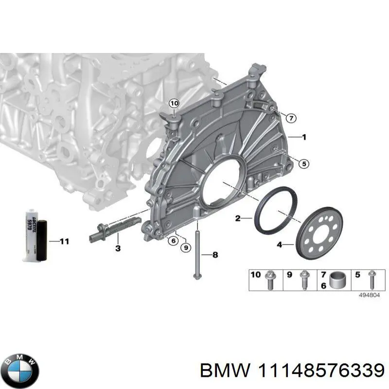 Купить 11148576339 BMW Пробка поддона двигателя