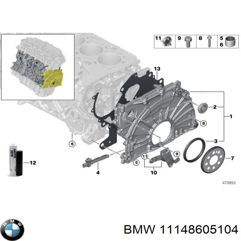 Купить 11148605104 BMW 