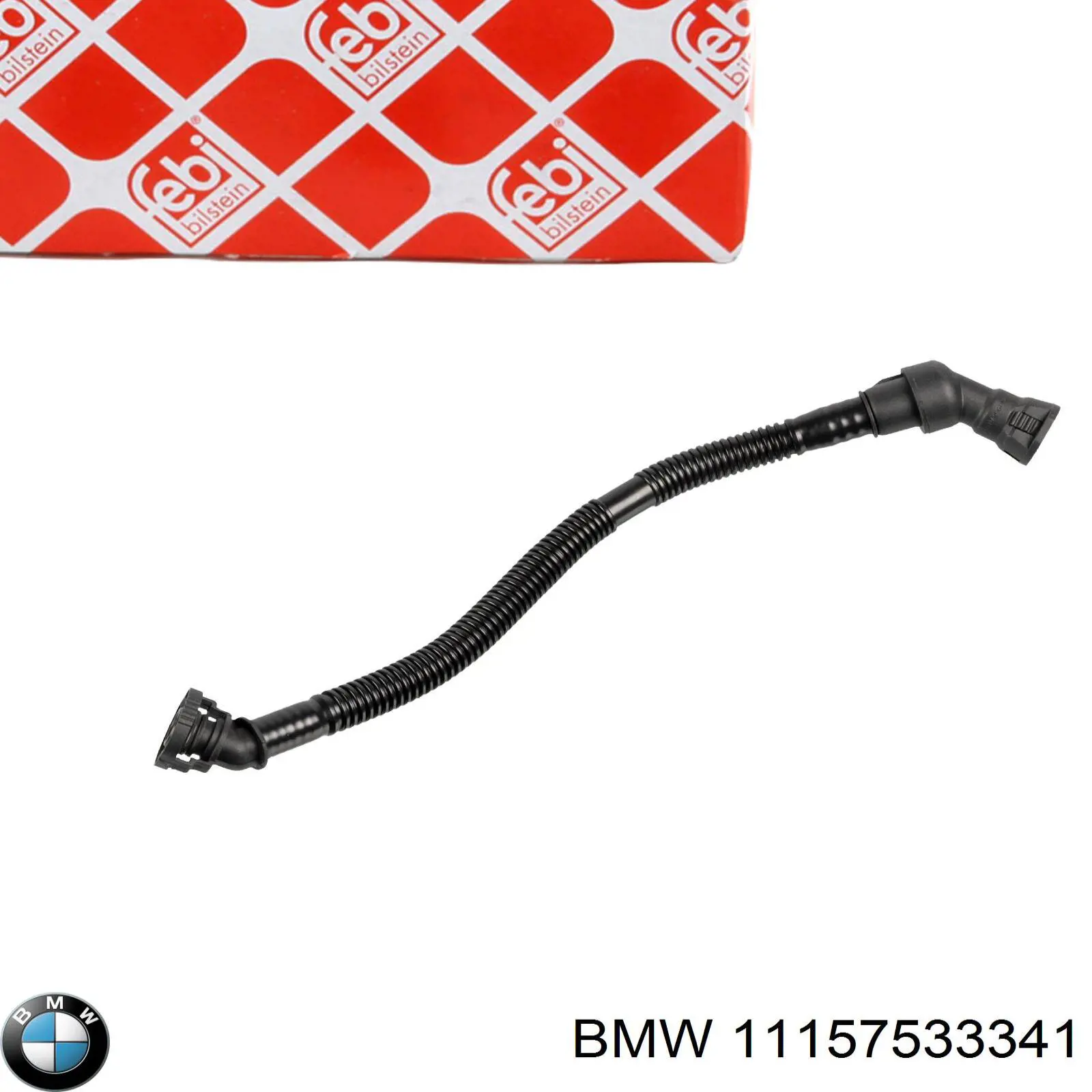 11157533341 BMW cano derivado de ventilação de cárter (de separador de óleo)
