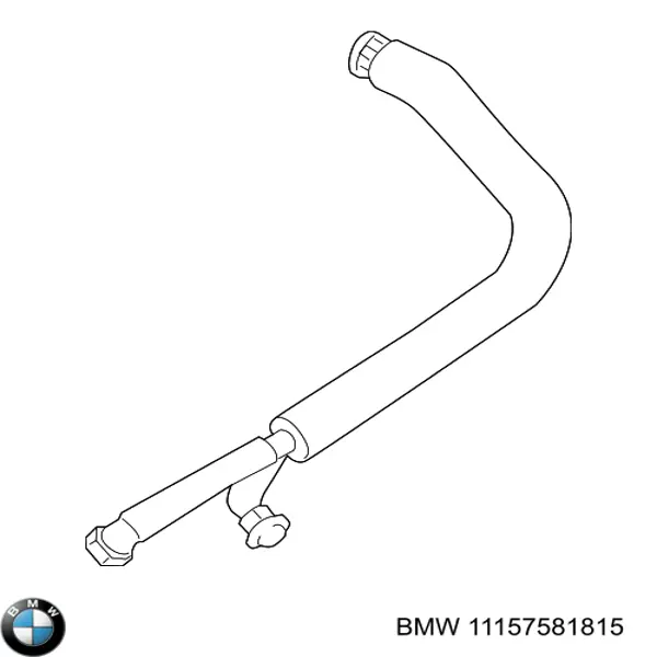 11157581815 BMW cano derivado de ventilação de cárter (de separador de óleo)