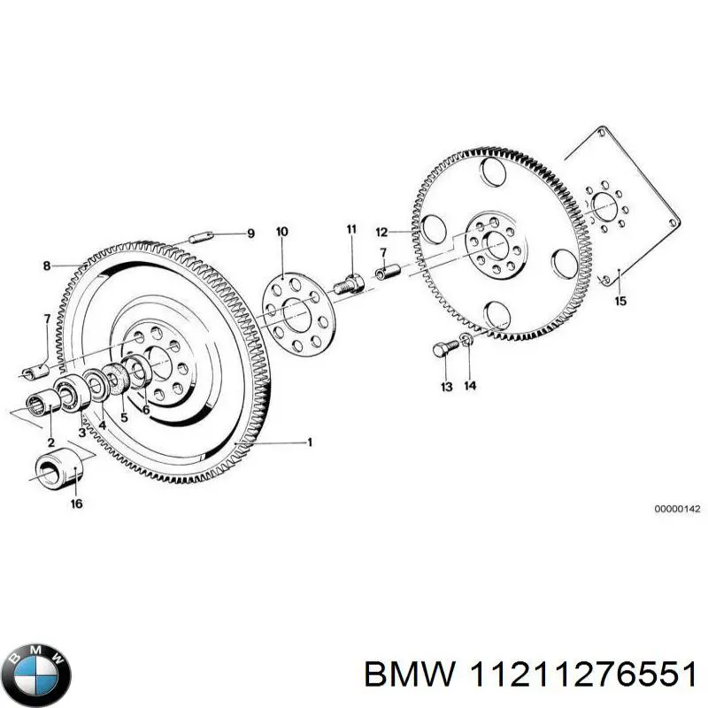 Опорный подшипник первичного вала КПП (центрирующий подшипник маховика) BMW 11211276551 цена, от 34.99 USD