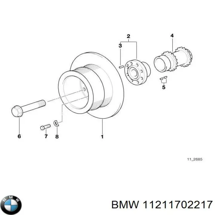 Шестерня фазорегулятора BMW 11211702217 цена, от 63.35 USD