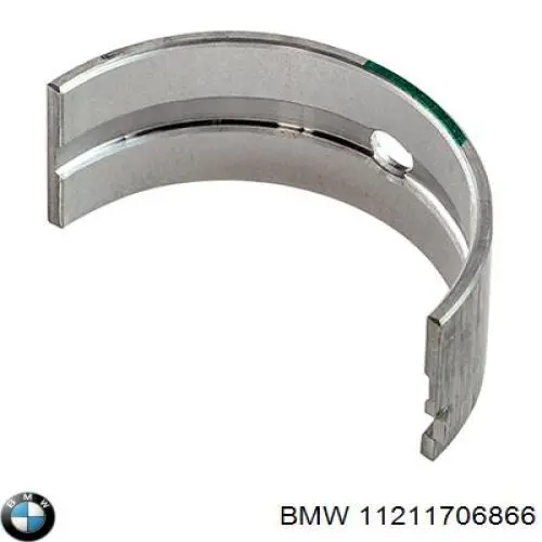 11211706866 BMW вкладыши коленвала коренные, комплект, 2-й ремонт (+0,50)