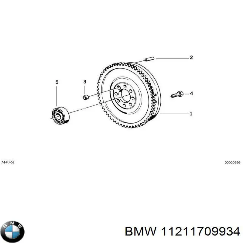 11211709934 BMW опорный подшипник первичного вала кпп (центрирующий подшипник маховика)