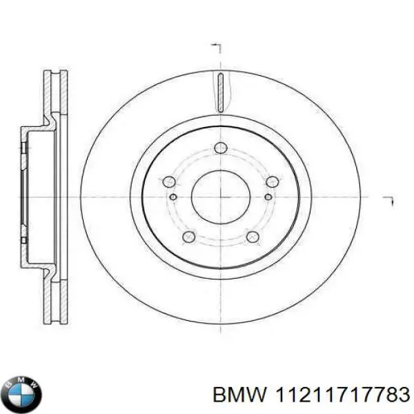 11211717783 BMW вкладыши коленвала коренные, комплект, 2-й ремонт (+0,50)