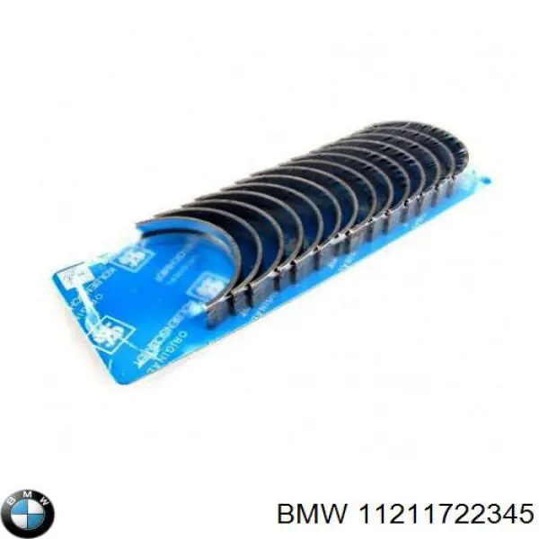 11211722345 BMW вкладыши коленвала коренные, комплект, 1-й ремонт (+0,25)