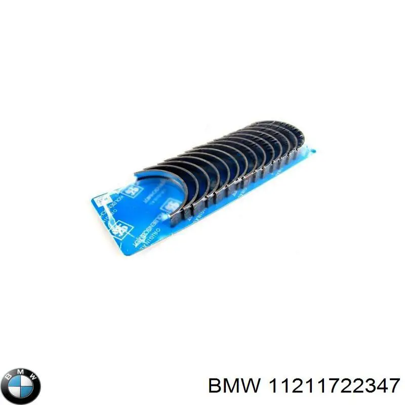 11211722347 BMW вкладыши коленвала коренные, комплект, 1-й ремонт (+0,25)
