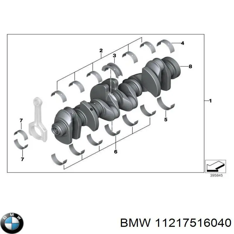 Коленвал 11217516040 BMW