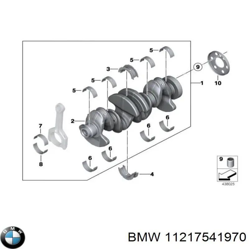 Купить 11217541970 BMW Коленвал
