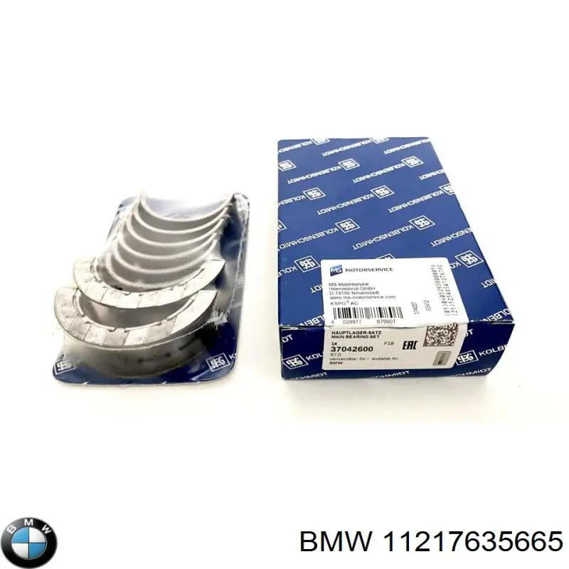 Вкладыши коленвала, шатунные, комплект, 1-й ремонт (+0,25) BMW 11217635665 цена, от 52.35 USD