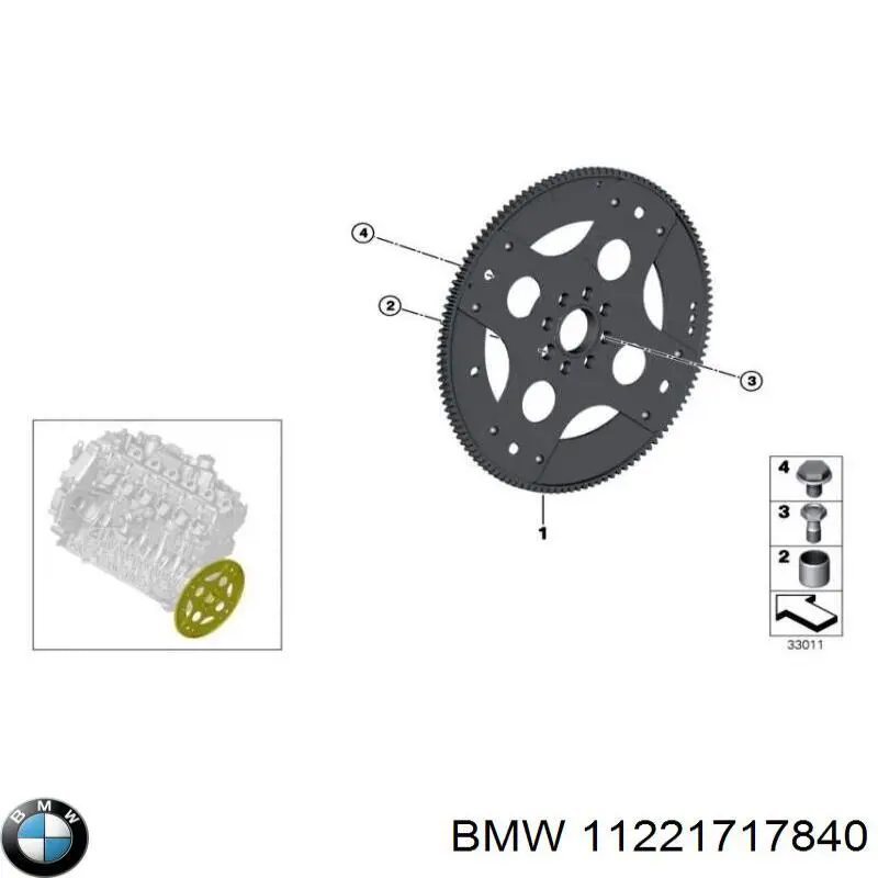 Болт крепления маховика на BMW 5 (E34) купить.