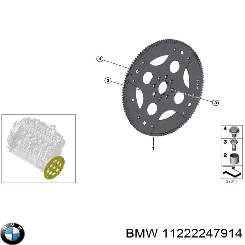 Маховик двигателя BMW 11222247914 цена, от 13.81 USD