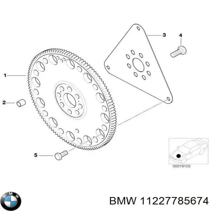 Маховик 11227785674 BMW