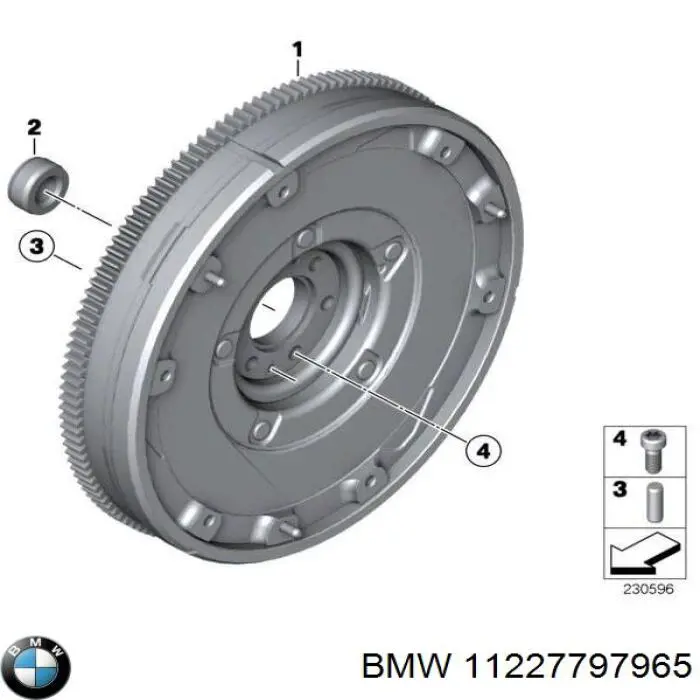 11227797965 BMW болт крепления маховика