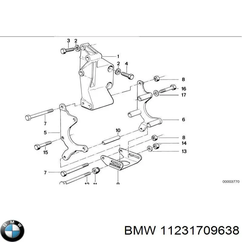 Купить 11231709638 BMW Ремень генератора