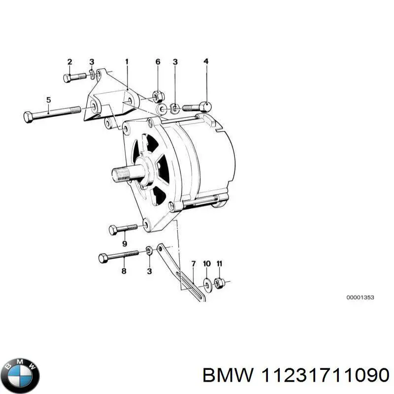 Клиновый ремень BMW 11231711090 цена, от 5.36 USD