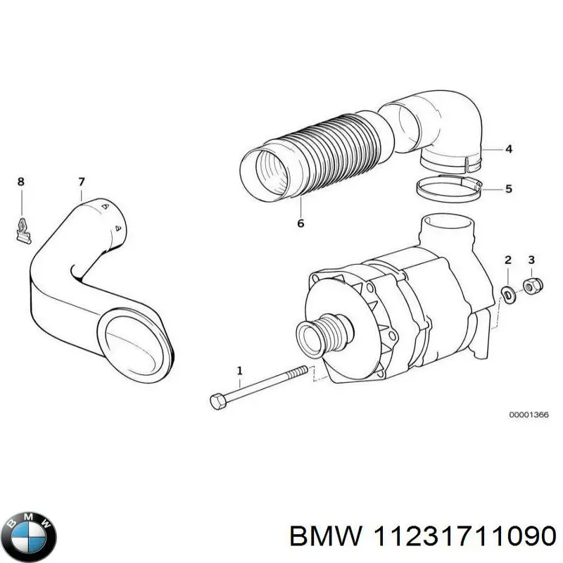 Купить 11231711090 BMW Ремень генератора