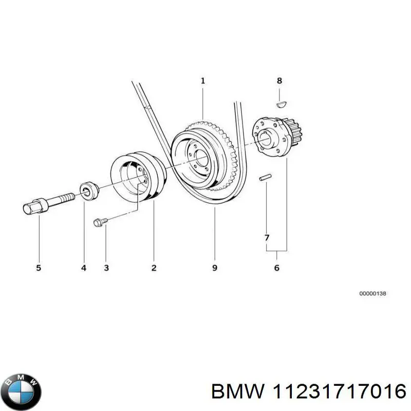 11231717016 BMW ремень генератора