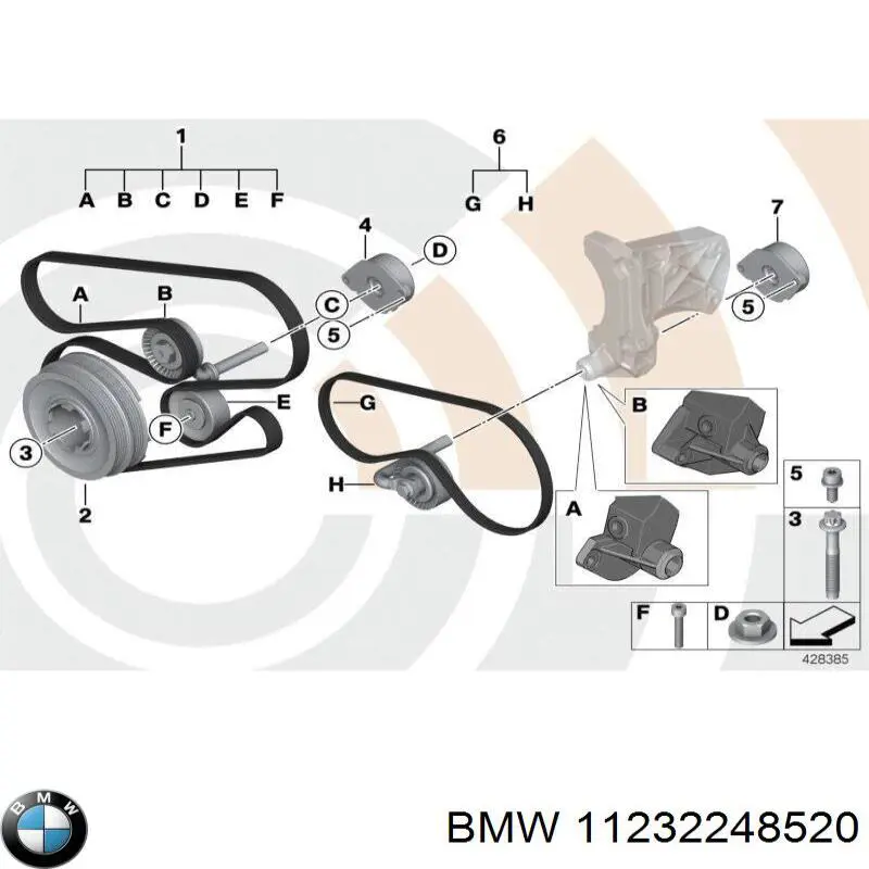 11232248520 BMW polia de cambota