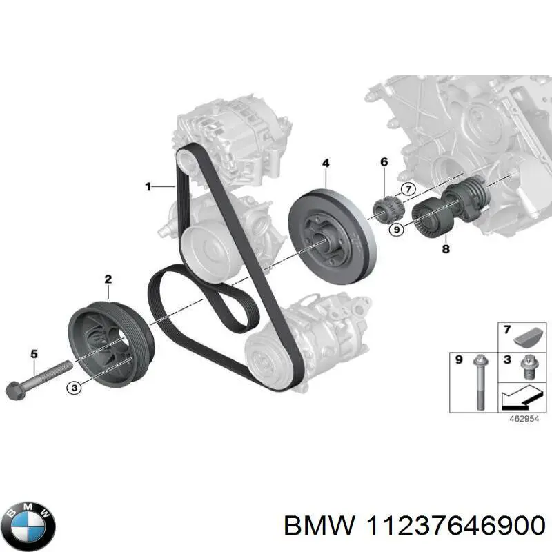 11237646900 BMW Шкив коленчатого вала