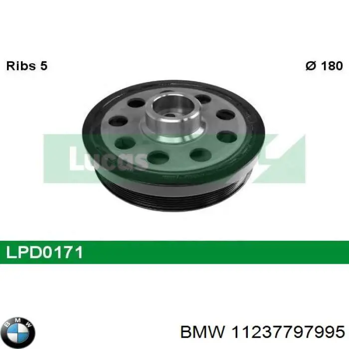 Шкив коленвала 11237797995 BMW