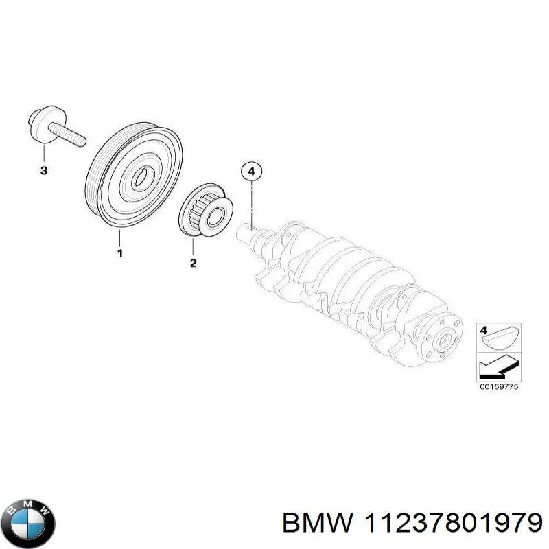 Шкив коленвала (демпфер) BMW 11237801979 цена, от 62.76 USD