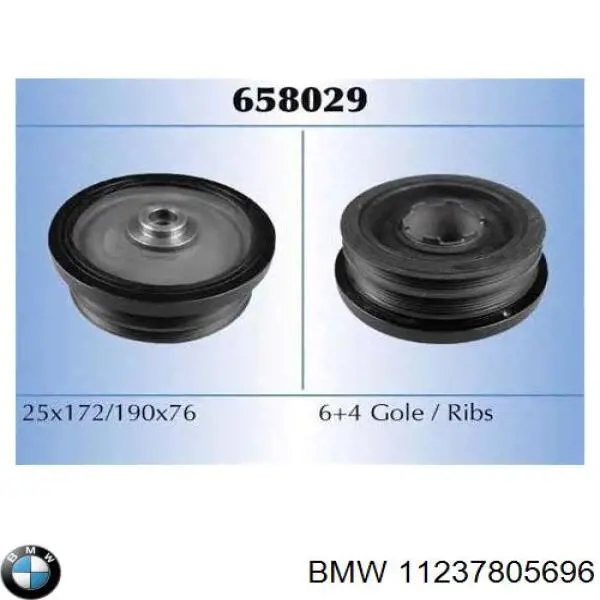 11237805696 BMW Polea de cigüeñal original y equivalente