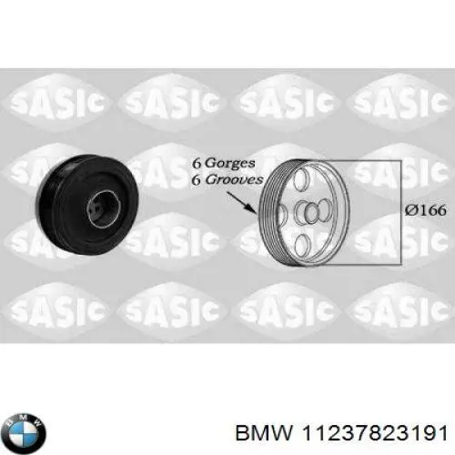 Шкив коленвала 11237823191 BMW