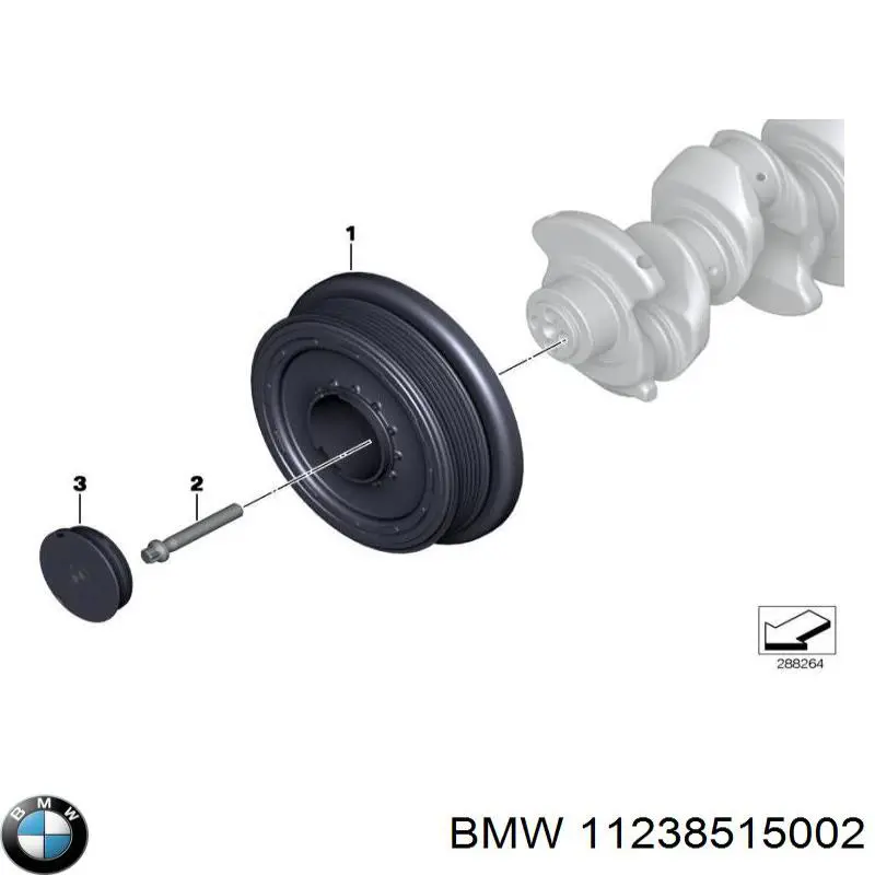 11238515002 BMW polia de cambota