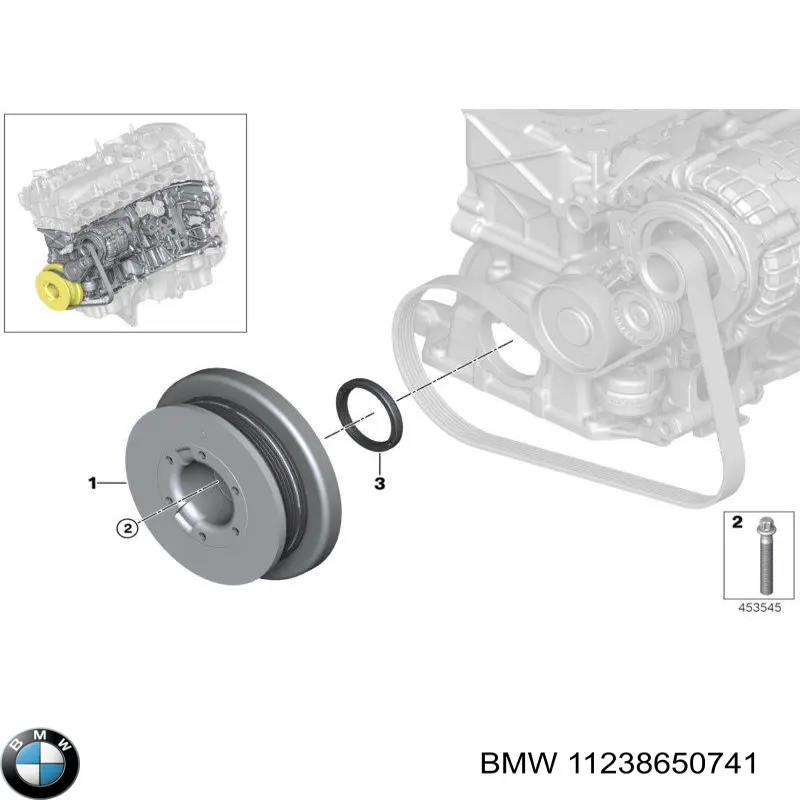  Шкив коленвала BMW X7 