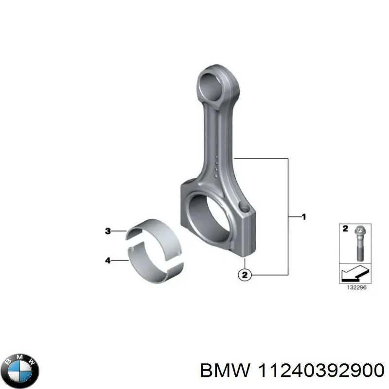 Шатун поршня двигателя на BMW 3 (E46) купить.