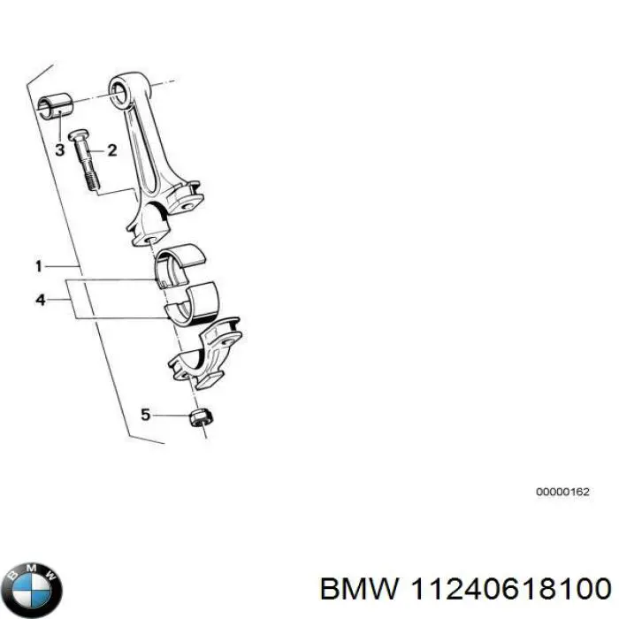 Втулка шатуна 11240618100 BMW