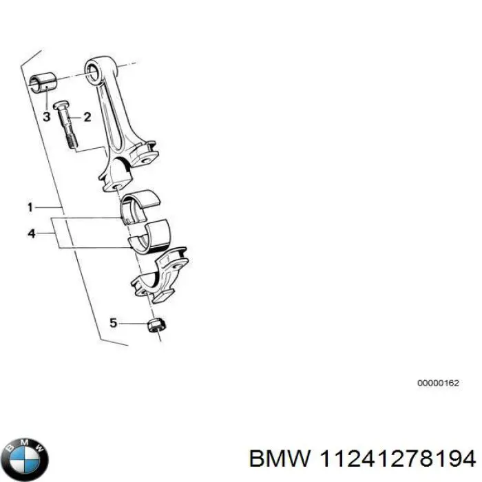 Шатун поршня двигателя 11241278194 BMW