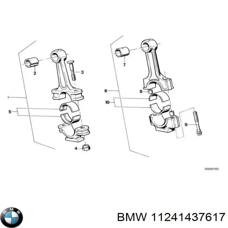 Купить 11241437617 BMW Шатун поршня двигателя