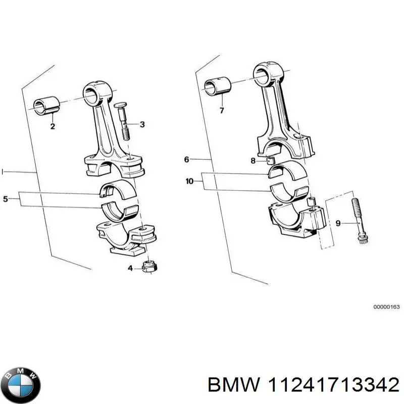 11241713342 BMW parafuso de biela