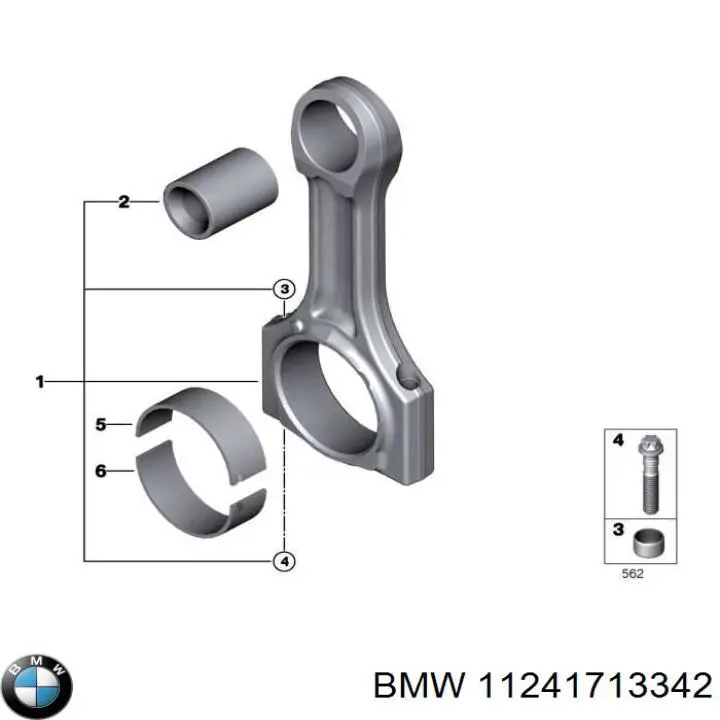 Купить 11241713342 BMW Болты для шатунов