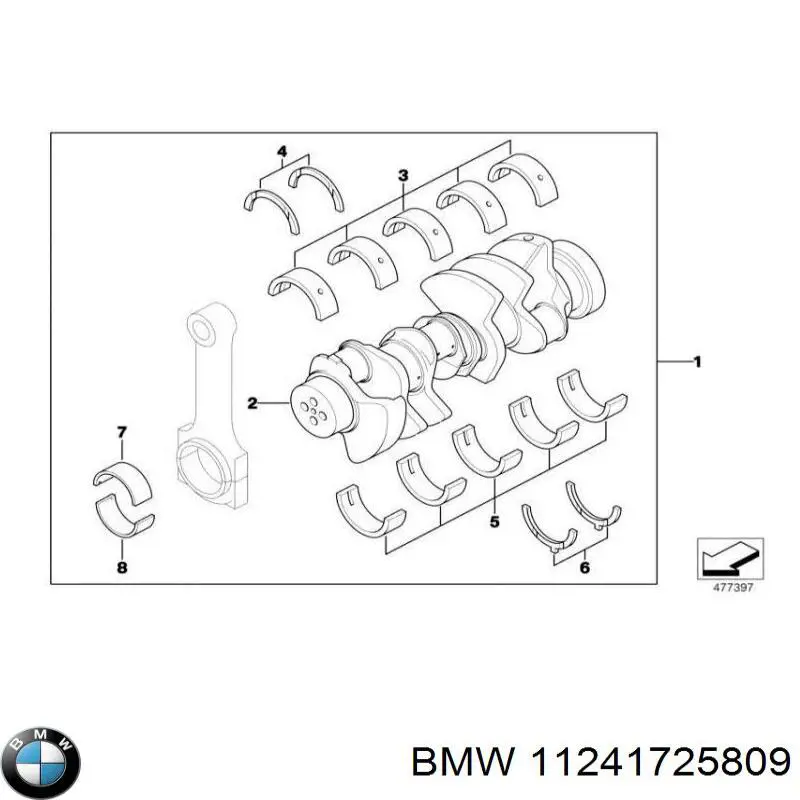 Шатун поршня двигателя на BMW 7 (E38) купить.