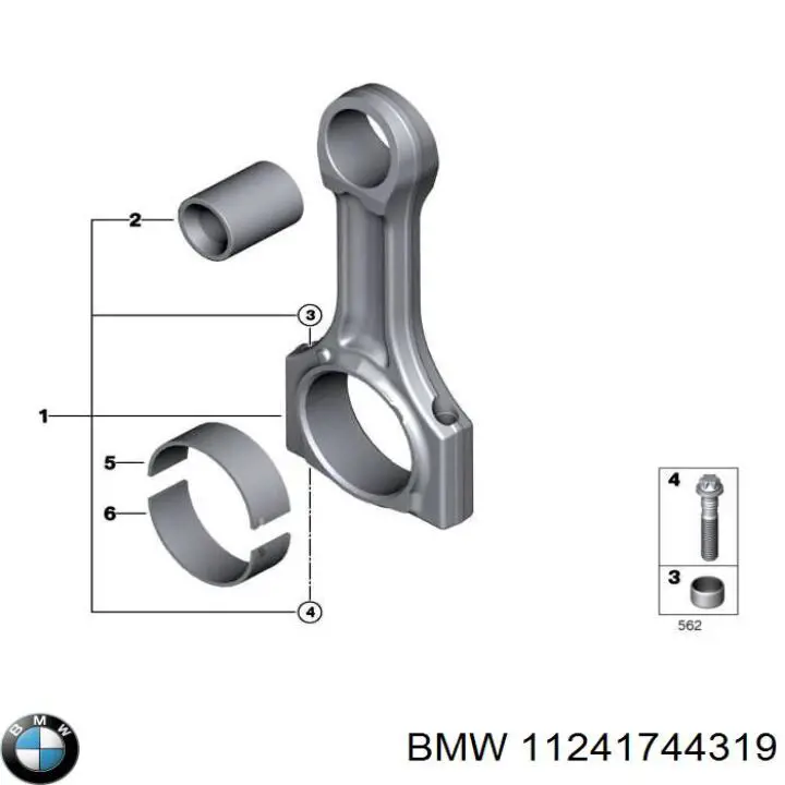 Parafuso de biela para BMW 1 (E88)