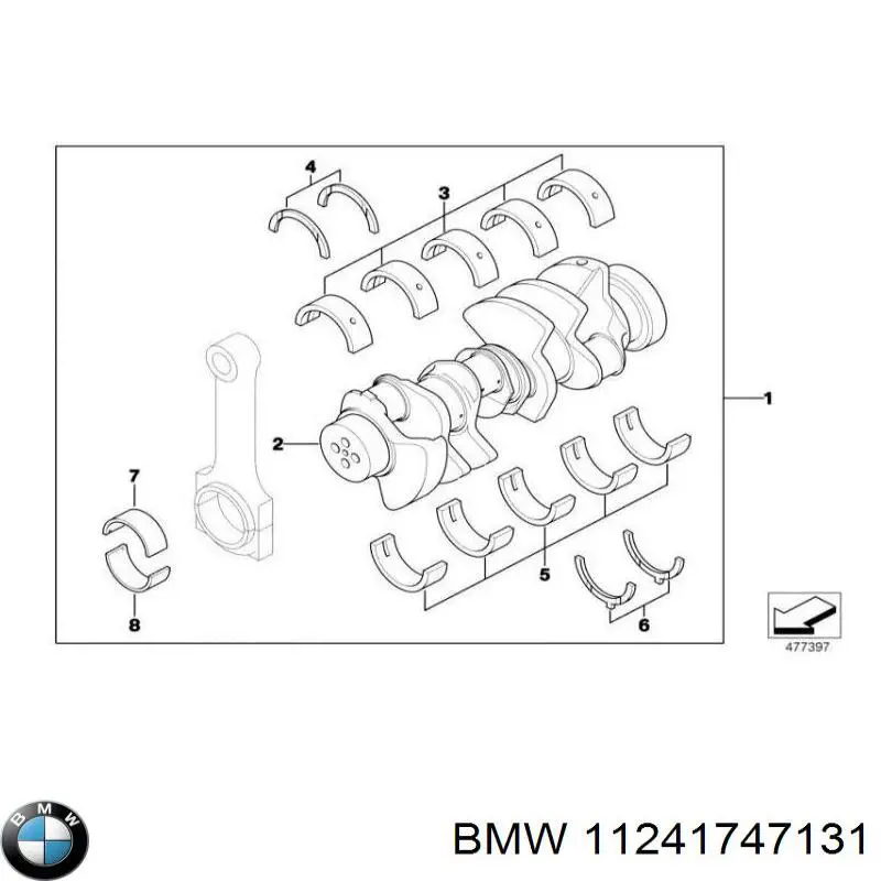 Болт шеек шатуна BMW 11241747131 цена, от 28.29 USD