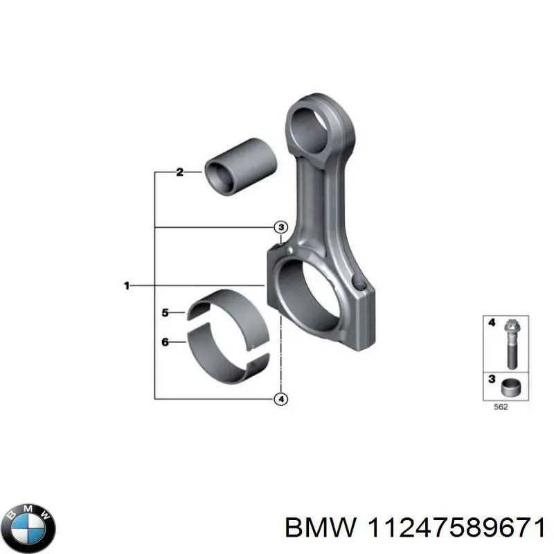 Болт шатуна на BMW 2 (F45)