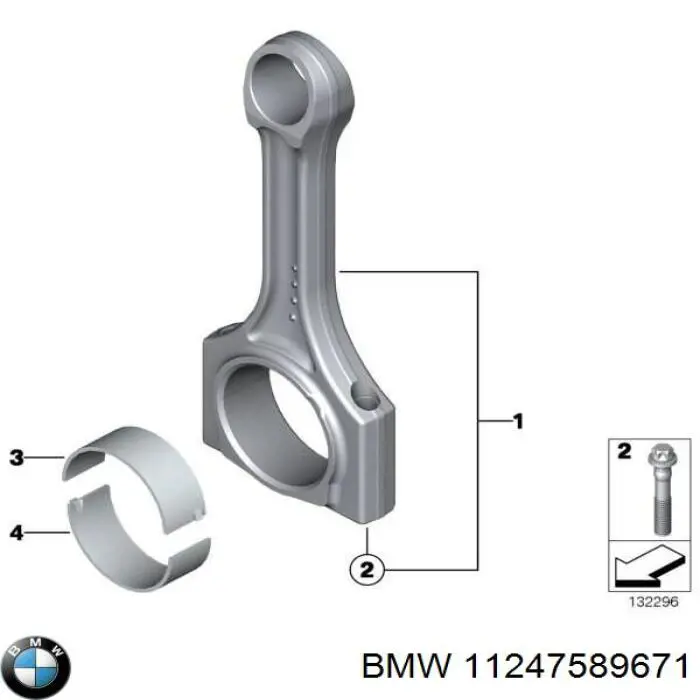 Купить 11247589671 BMW Болты для шатунов