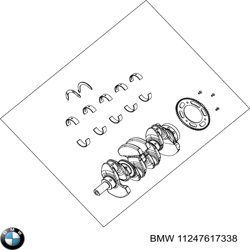 11247617338 BMW folhas inseridas de cambota de biela, kit, padrão (std)
