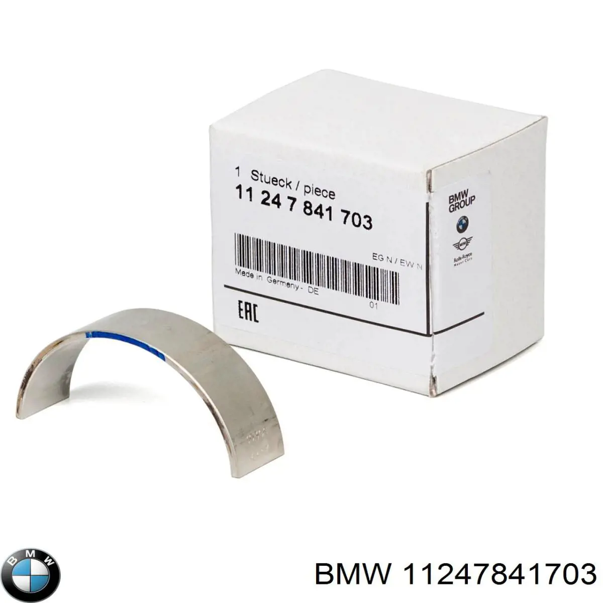 11247841703 BMW folhas inseridas principais de cambota, kit, 1ª reparação ( + 0,25)