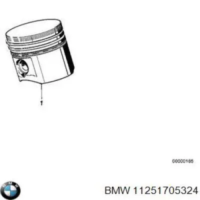 11251287026 BMW поршень в комплекте на 1 цилиндр, 1-й ремонт (+0,25)