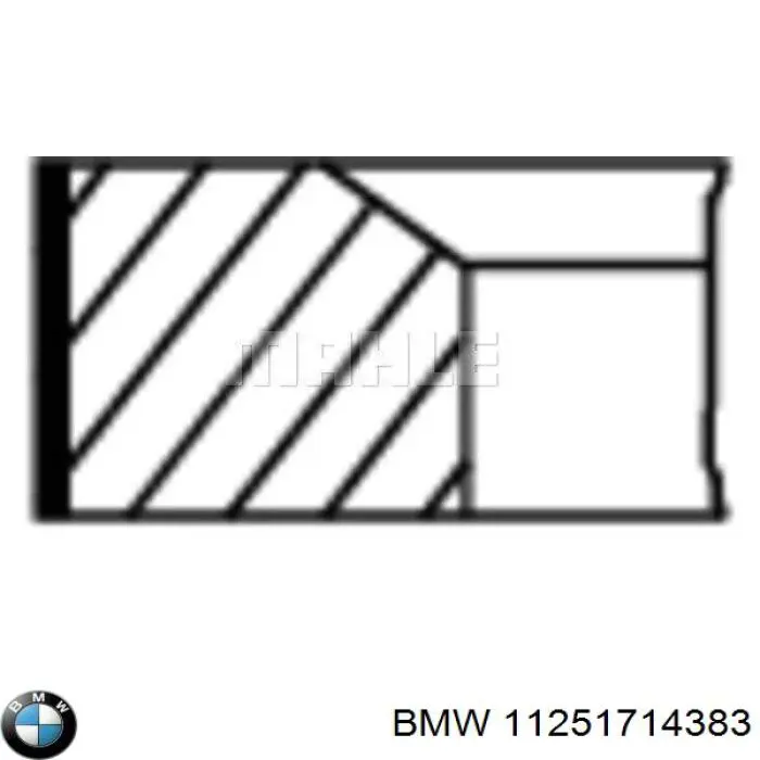 11251714383 BMW кольца поршневые комплект на мотор, std.